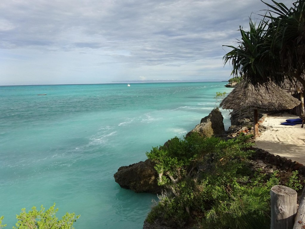 Turquoise coastline at Nungwi in Zanzibar
